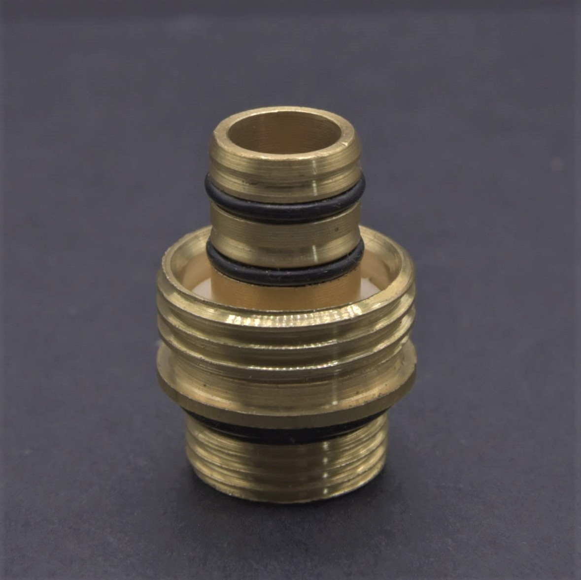 黄铜卡套式水暖地暖太阳能管外牙直接铝塑管接头16 铝塑管铜配件