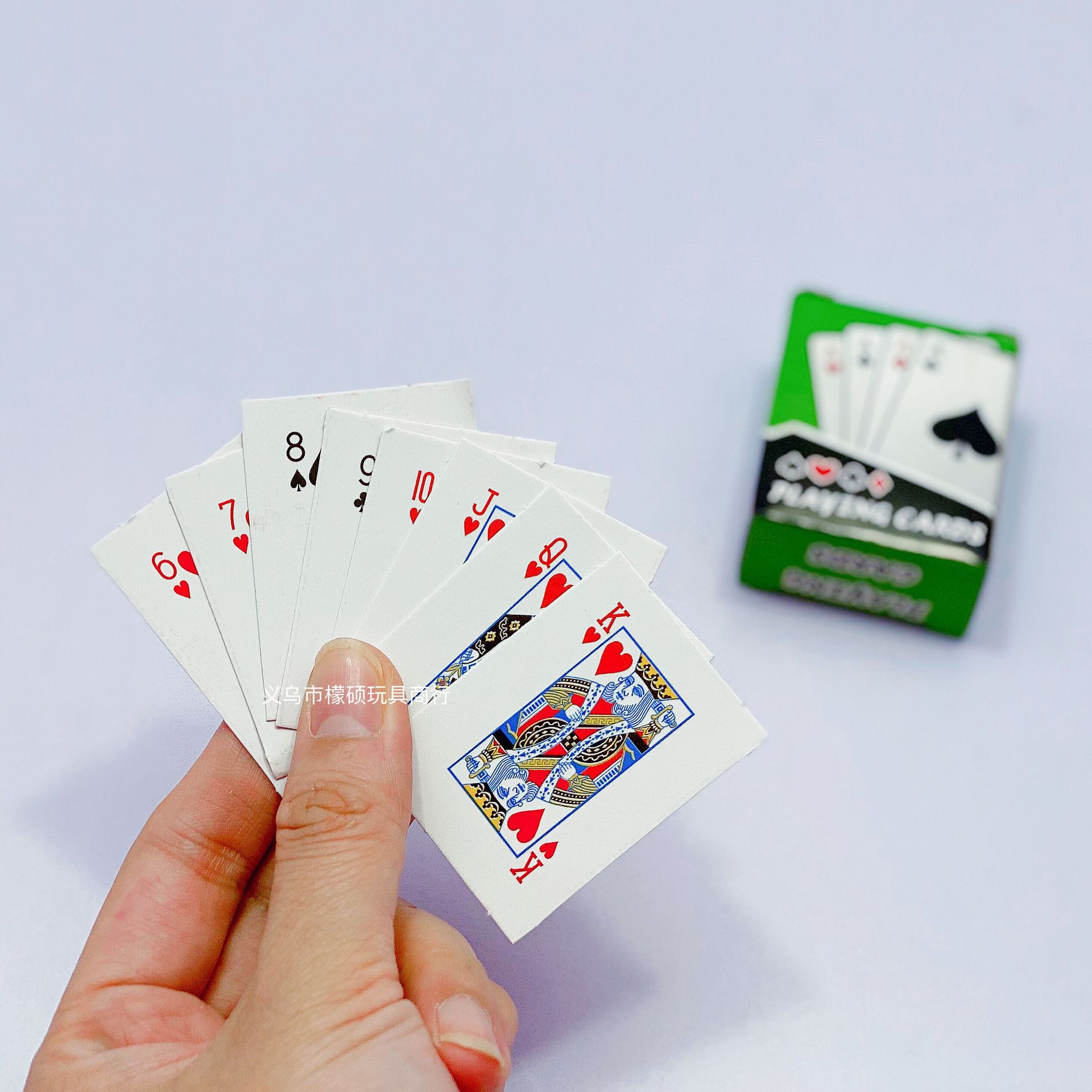 盒装30入迷你扑克牌 旅行便携小扑克牌 创意纸牌家用娱乐牌