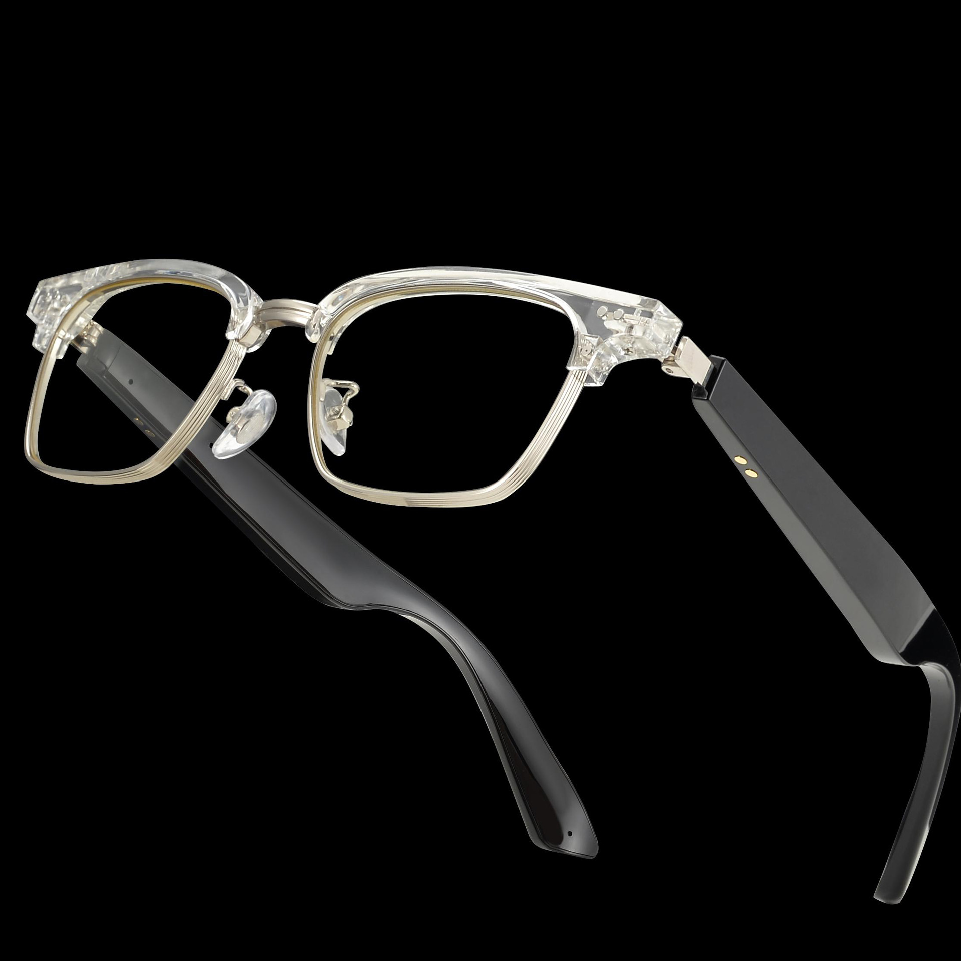 工厂成熟款非 骨传导智能蓝牙眼镜kx系列眼镜腿超级快充