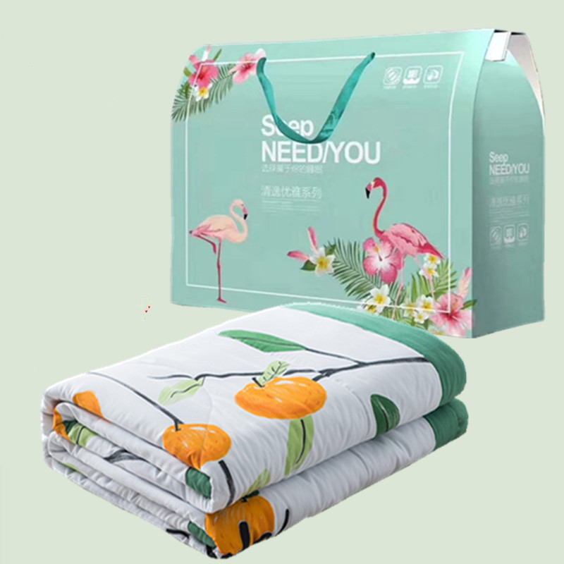 礼品夏凉被礼盒装超声波空调被水洗棉夏被夏季单人双人薄被子批发