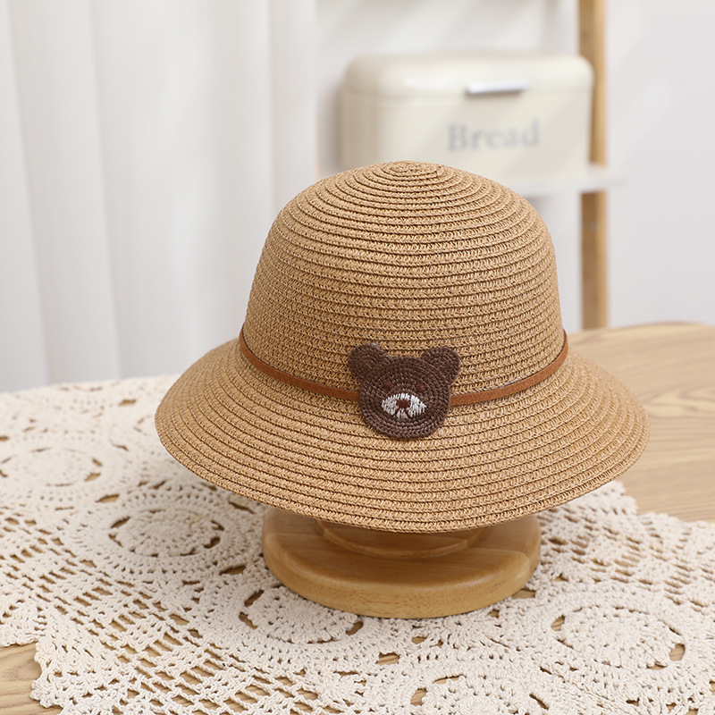 Children's Sun Hat Girls Sun Hat Summer New Coati Straw Hat Cute Princess Beach Hat Sun Protection Boys