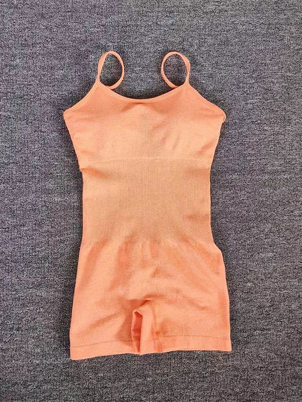 New Popular European and American Belly Slimming Corset Bodysuit Peach Hip Raise Sling Shock-Proof Seamless Jumpsuit