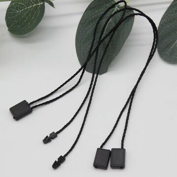 吊牌挂绳服装吊牌绳子方头吊粒吊绳衣服方扣吊粒吊卡绳