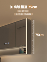 T1FI智能浴室镜柜隐藏式可折叠风水镜柜单独卫生间挂墙式翻转定
