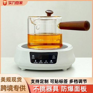 围炉煮茶电陶炉家用小型电热炉泡茶蒸茶器具电茶炉煮茶器跨境110v