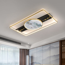 新中式客厅吸顶灯2022年新款创意led灯现代简约大气餐厅卧室灯具