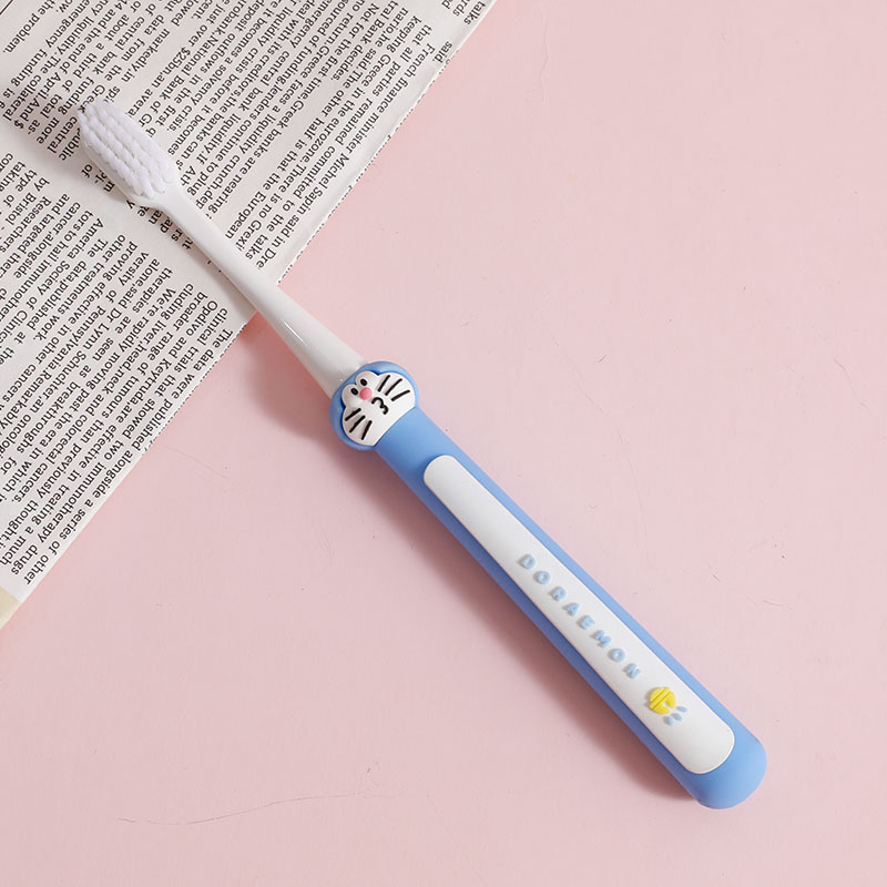 7 + Children's Toothbrush Soft-Bristle Toothbrush Cartoon Non-Slip Silicone Handle Toothbrush Travel Portable Toothbrush Manufacturer Promotion
