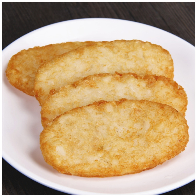 椭圆形薯饼早餐小吃马铃薯饼20片1.1kg 一包 9包/箱油炸小吃