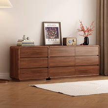 新中式斗柜组合多功能卧室现代简约实木框抽屉客厅收纳储物柜家用
