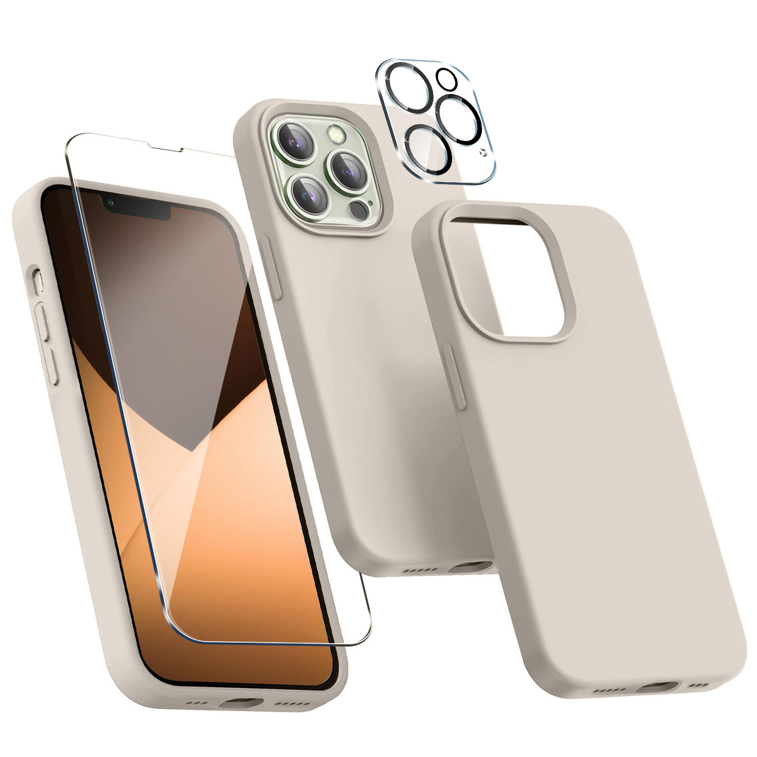 适用iphone14手机壳 苹果14 pro手机液态硅胶全包镜头防摔保护套