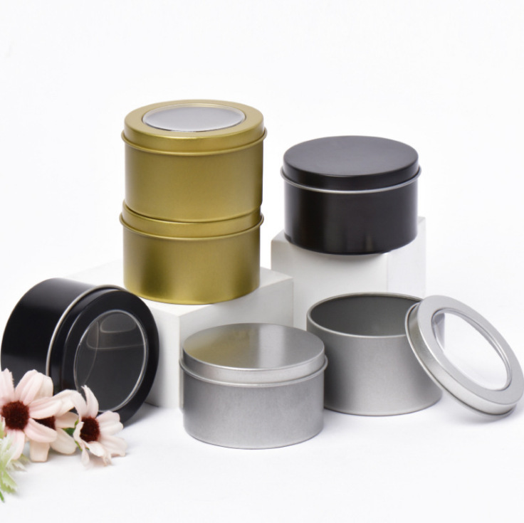 圆形马口铁盒 糖果铁罐首饰冰箱贴储物罐 徽章金属包装礼品盒