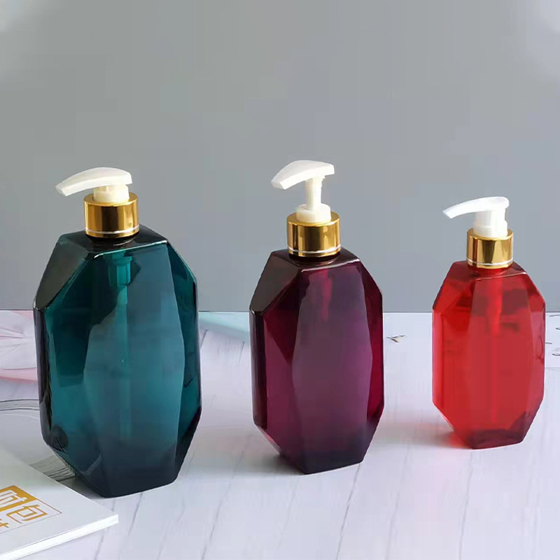 现货pet异形300ml洗发水瓶沐浴露瓶子500ml护发乳洗护塑料瓶