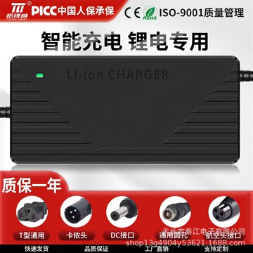 12v锂电充电器户外移动电源14.6v5a充电器12.6v16.