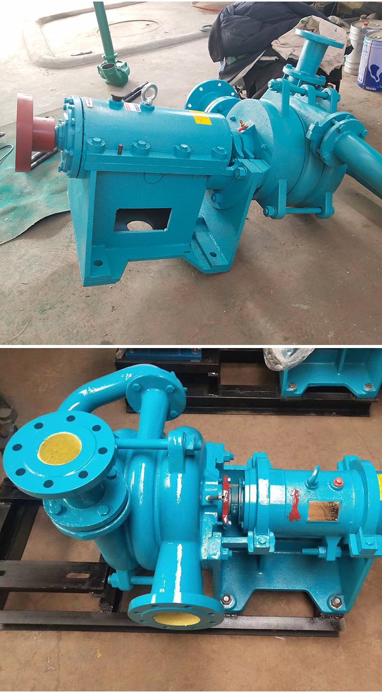 洗煤厂双叶轮渣浆泵 高压耐磨蚀泥浆给料泵 压滤机入料加压泵