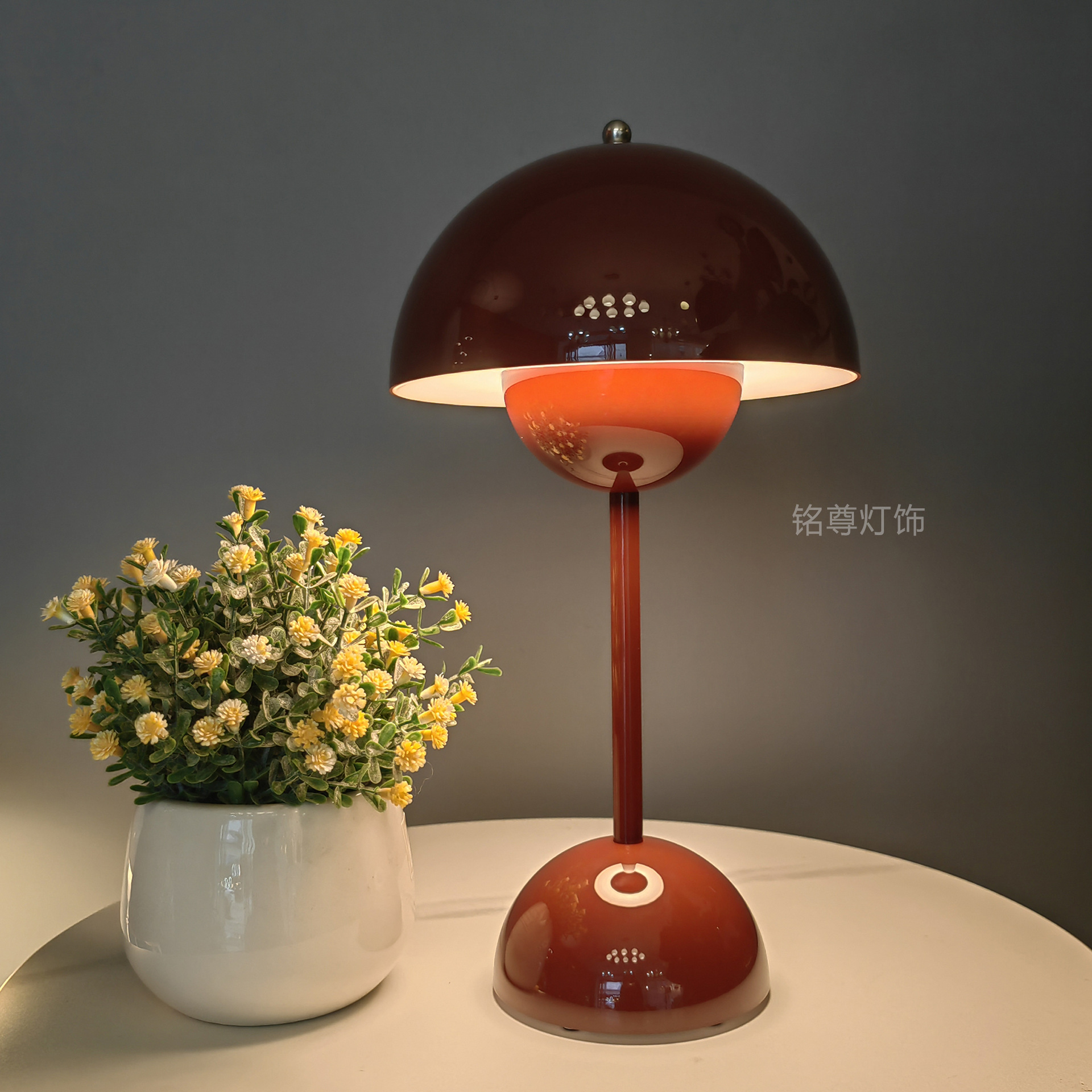 丹麦花苞台灯usb充电触摸小夜灯led结婚婚礼复古艺术北欧装饰台灯