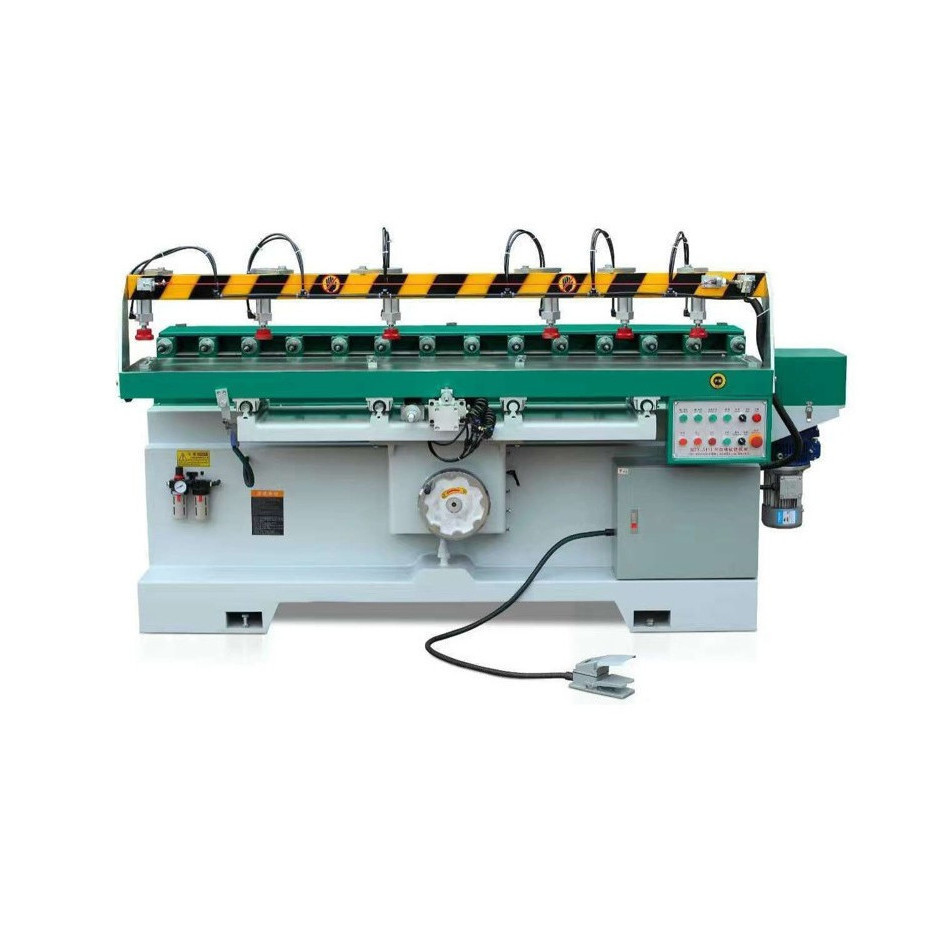 mzx506/5112/5114气动/液压多轴钻铣槽机床榫槽机 木工多头钻