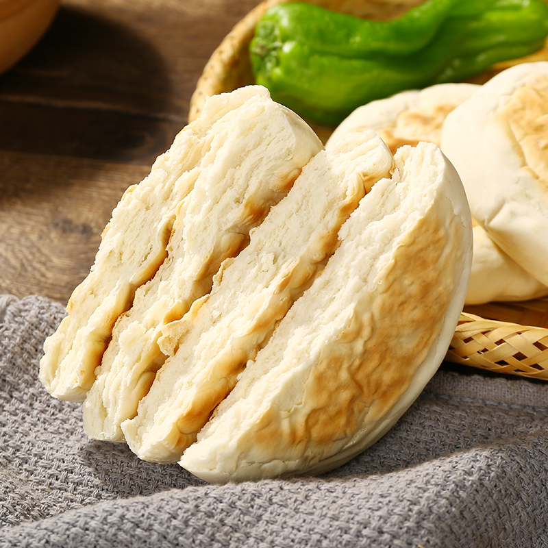 白吉饼馍烧饼陕西特产商用肉夹馍里脊肉加馍饼串串夹馍拌馍烧烤饼