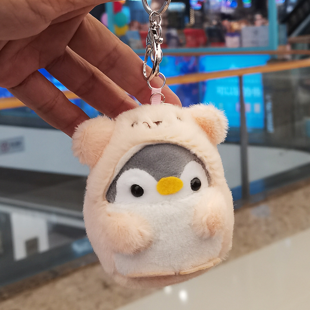 Cartoon Japanese Cute Little Penguin Doll Keychain Lovely Bag Hanging Piece Pendant Key Chain Plush Pendant