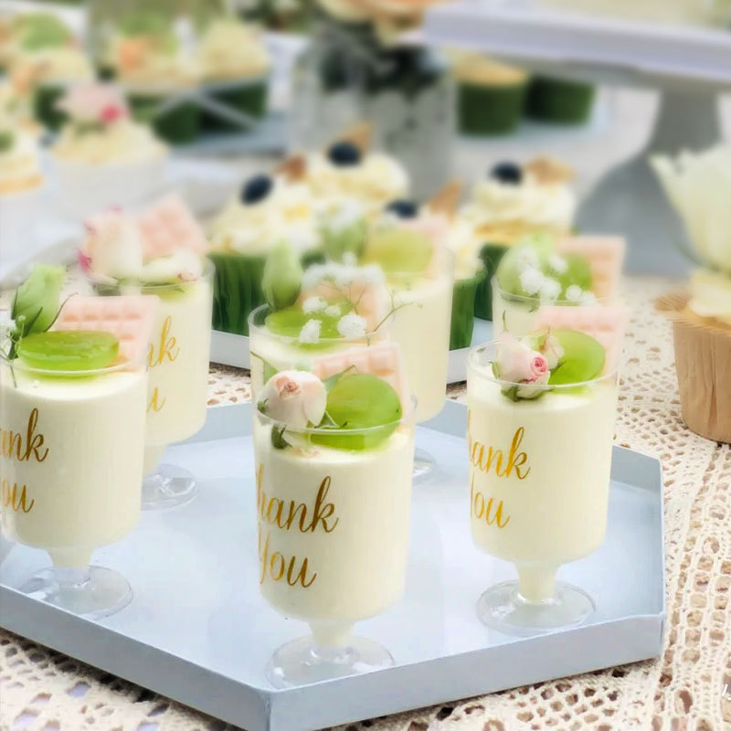 thank you happy wedding推推乐贴纸慕斯杯布丁瓶小酒杯蛋糕烘焙