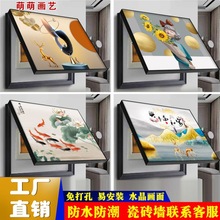 电表箱装饰画免打孔艺术现代简约客厅挂画遮挡弱电箱电闸开关墙画