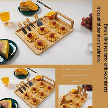 木质奶酪板宝宝辅食板蘸料托盘家用果盘熟食板上菜托盘实木切菜板