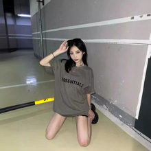 FEAR OF GOD FOG复线ESSENTIALS高街美式宽松情侣潮牌短袖t恤女夏