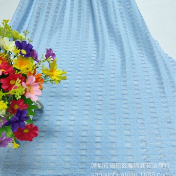 春夏款针织提花布肌理针织面料千层皱皱布提花布料针织布料梭织布