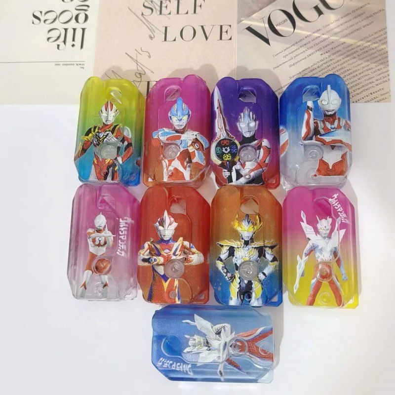 跨境爆款萝卜刀抖音同款儿童小玩具发光奥特曼3d打印流沙夜光炫酷