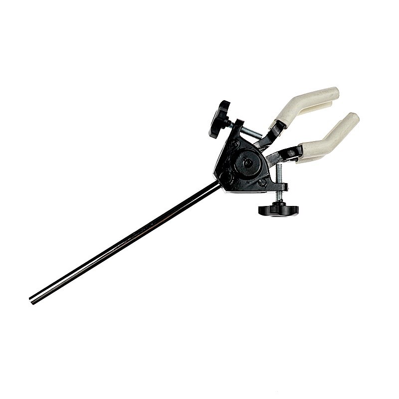 实验室烧瓶固定夹子三爪夹 双调节变向十字夹 两爪夹万用夹冷凝夹