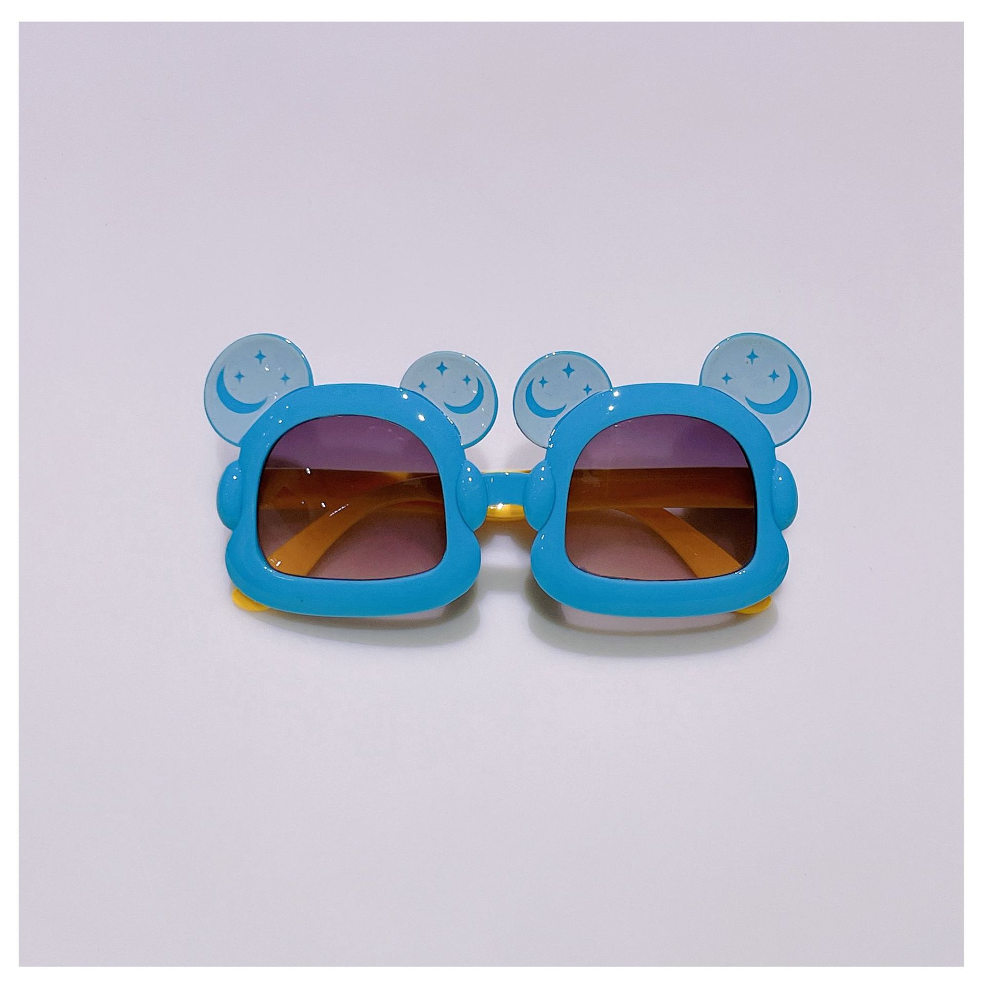 New Kids Sunglasses Cute Cartoon Bear Color Sunglasses Boys and Girls Summer UV Protection Sun Protection Glasses