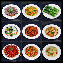 仿真菜品模型假菜蒸菜中餐海鲜凉菜炒菜龙虾食物模型道具假菜酒店