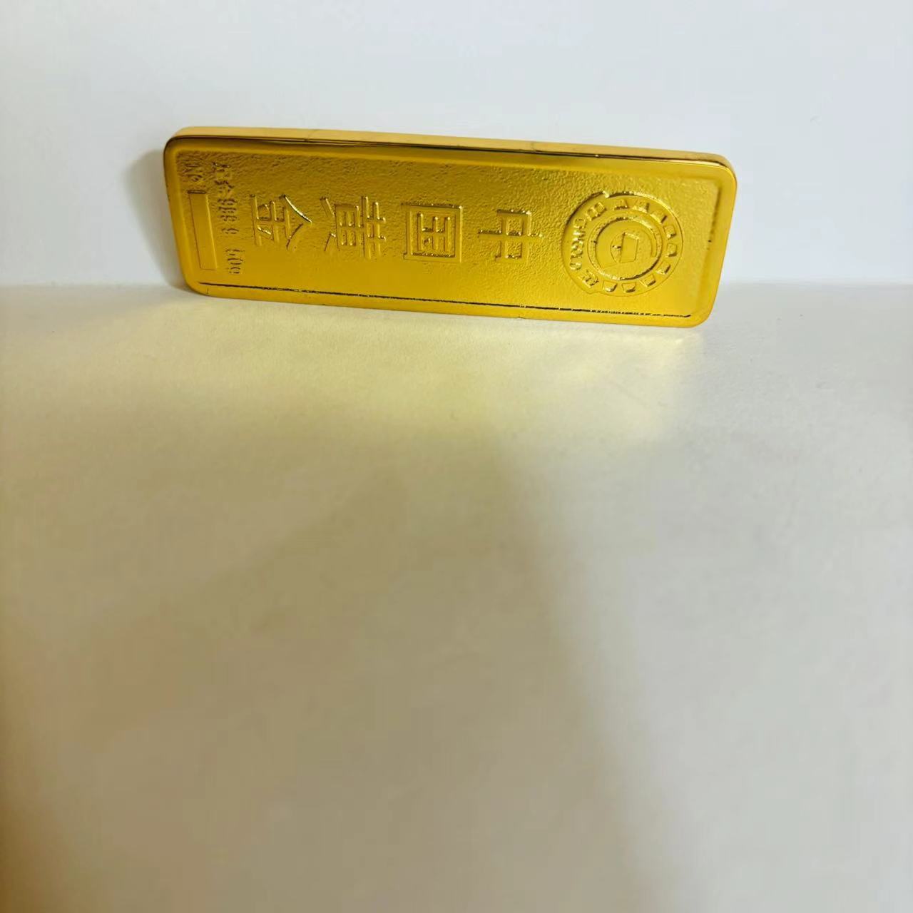仿真样品金条 黄铜镀金金条投资 金店1:1足克重 精品高端里外一色