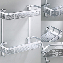 Bathroom Shelf Space Aluminum Shower Basket Corner Shelves跨