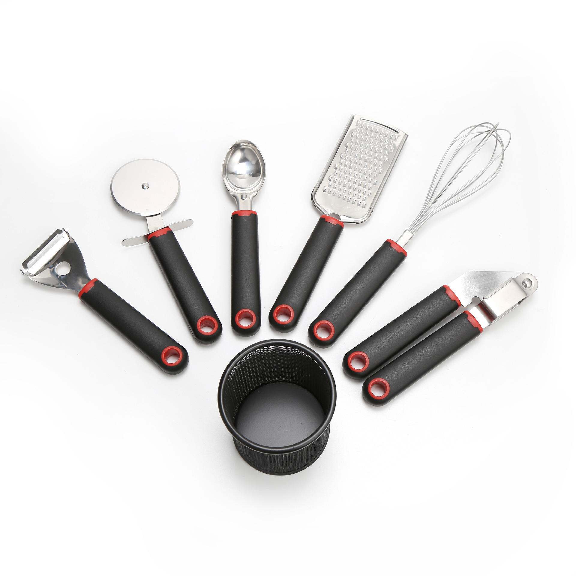 厨房工具套装不锈钢打蛋器削皮压蒜器披萨刀厨具雪糕勺量匙芝士刨