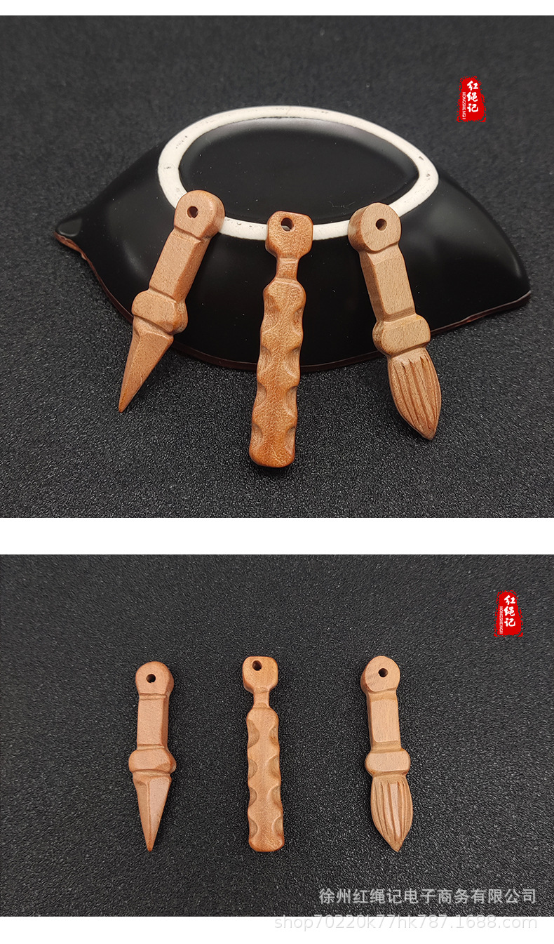 浅色桃木枪棒 毛笔 打鬼棒 桃木雕刻配件 宝宝产品diy 厂家销售