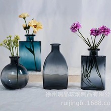 欧式轻奢迷你玻璃小花瓶水培绿植装饰桌面ins风插花器高颜值摆件