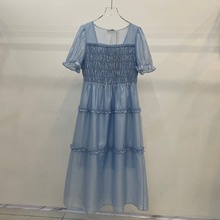 2023年夏季新款气质温柔显瘦公主裙短袖连衣裙女 3E6191791