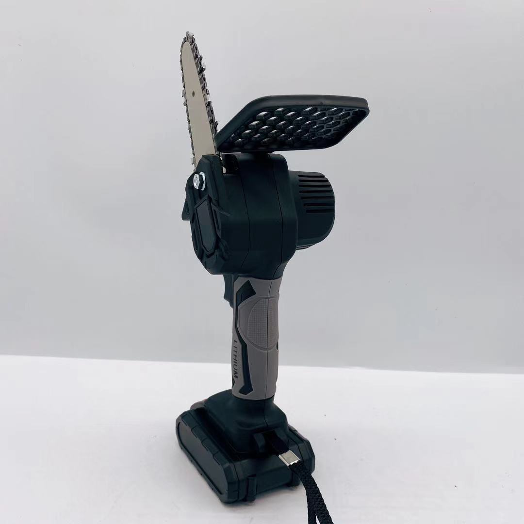 4寸迷你锯单手锯小型电链锯充电多功能伐木锯锂电修枝锯电动锯