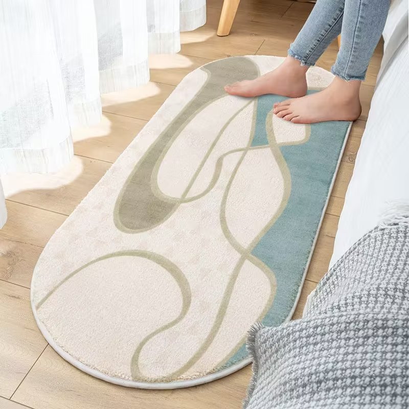 Bedroom Bedside Blanket Girl Room Cream Style Pile Floor Covering Lamb Wool Thickened Living Room Coffee Table Mat Dry Cleaning