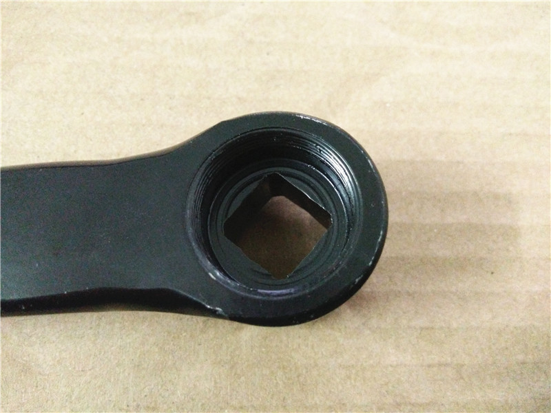 自行车全铁脚蹬拐柄连杆/黑色165mm曲柄/轮盘曲柄/脚踏连接杆配件