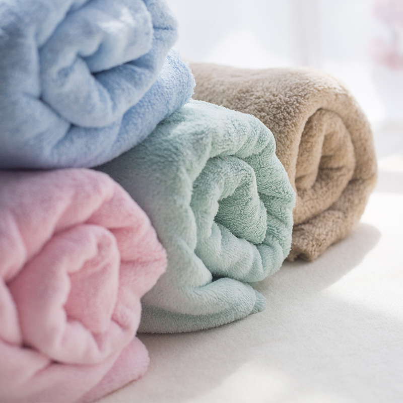 毛巾布料珊瑚绒吸水浴巾浴袍法兰绒微米绒儿童浴袍毛巾料