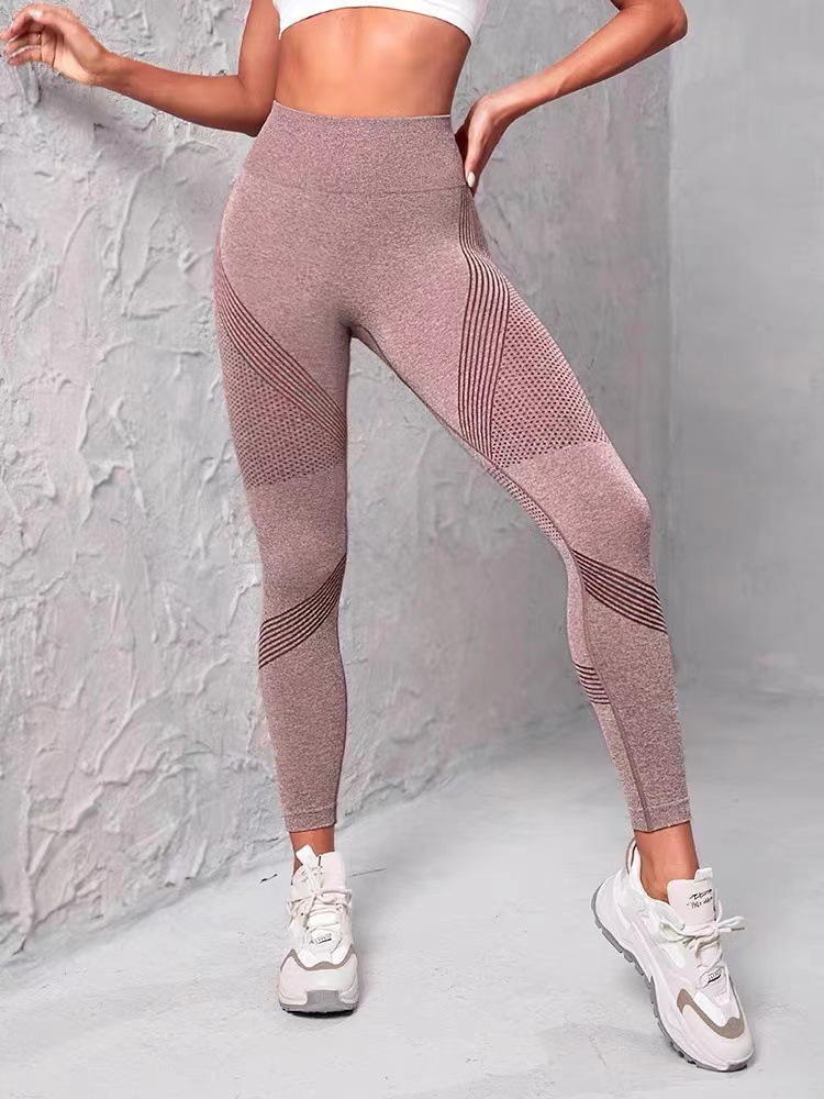 Cross-Border European and American Peach Hip Fitness Line Yoga Pants Yoga Gym Pants Running Fitness Pants Hip Raise Yoga Pants Yoga Pants Women