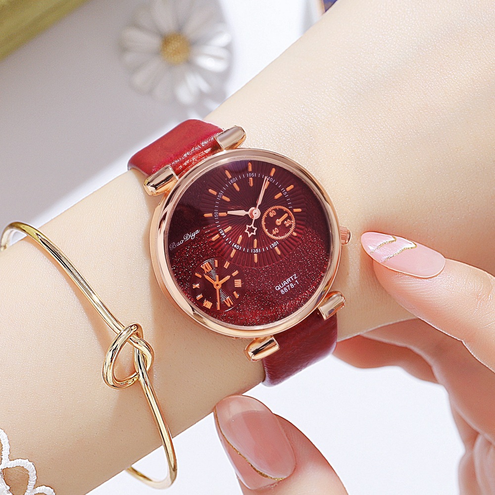 2023 New Unique Design Solar System Belt Student Versatile Wrist Watch Quartz Frosted Surface Women's Watch