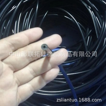 黑色硅胶管2.5*7.0mm内径2.5外径7 厚壁硅胶套管软管可裁切加工