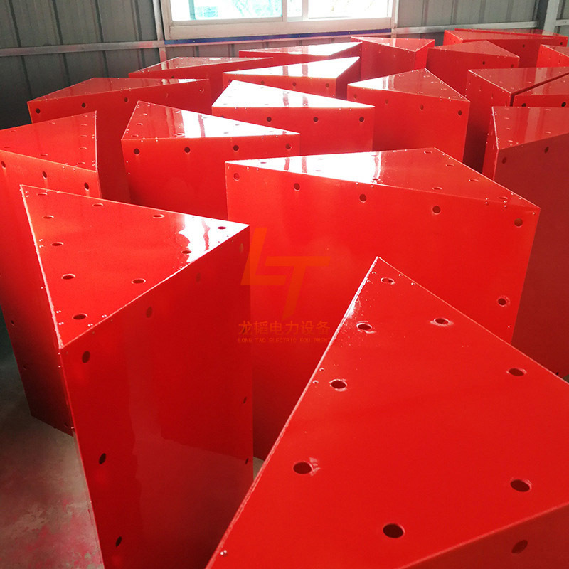 简易安装防鸟盒玻璃钢阻挡占位器防鸟封堵箱红色防鸟绝缘封堵箱