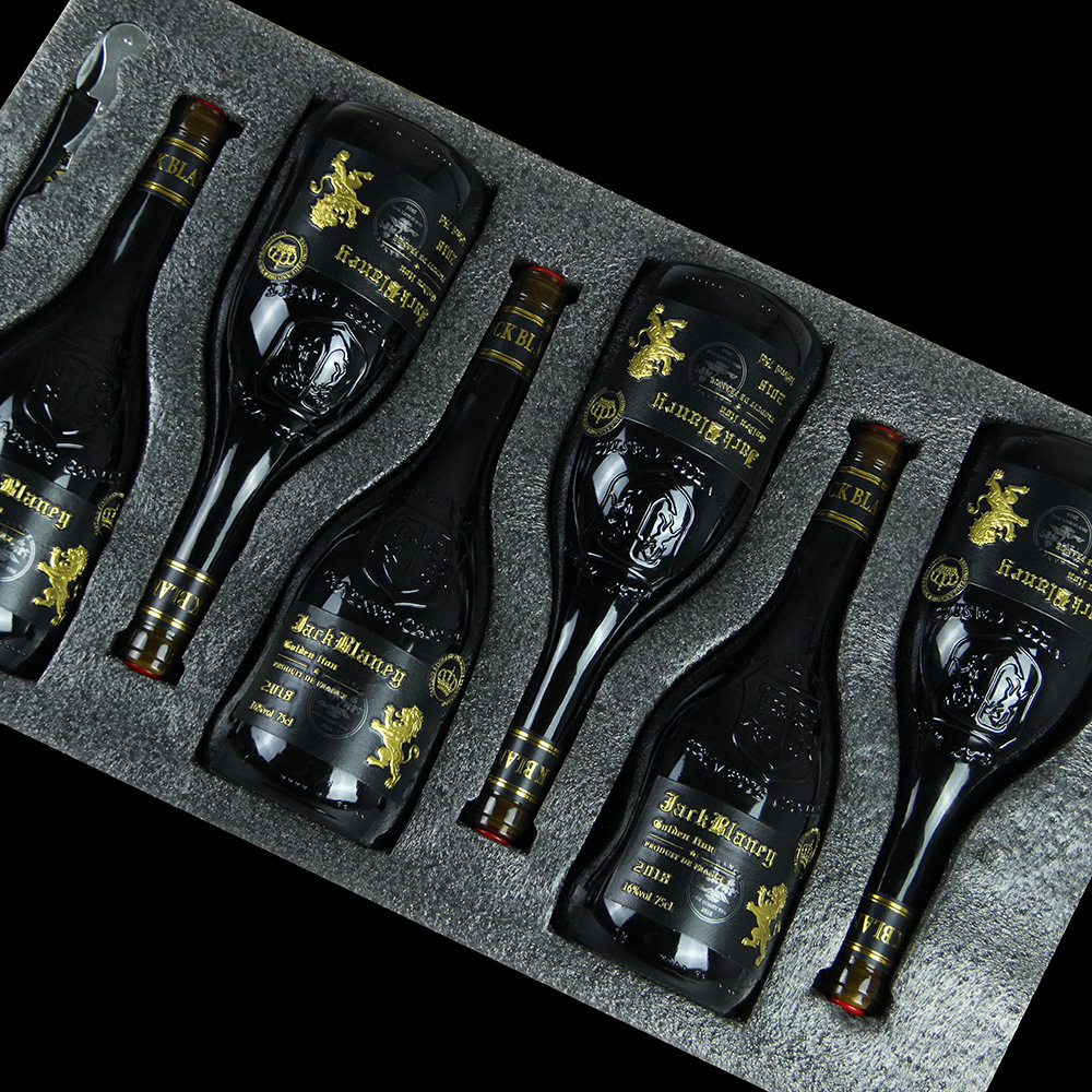法国16度红酒oem贴牌定制金属标进口干红葡萄酒批发抖音一件代发