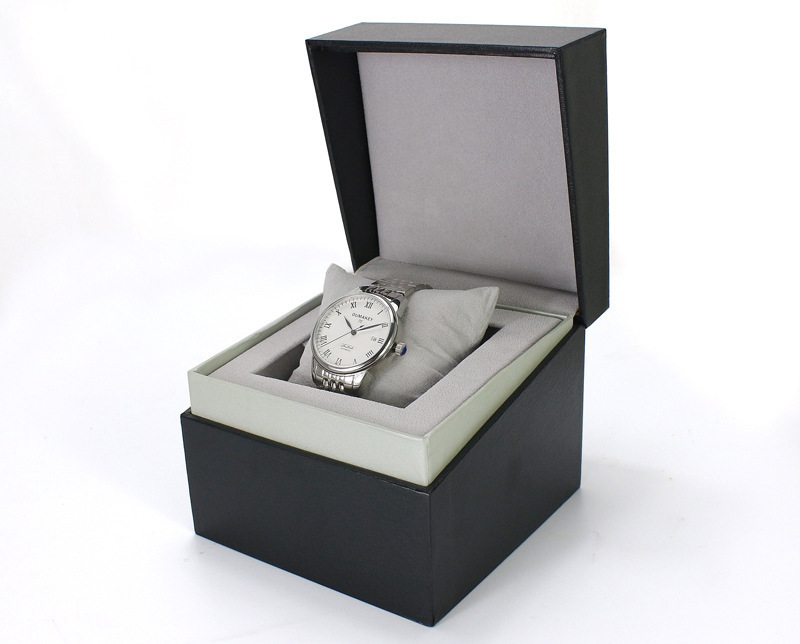 现货供应首饰包装盒塑料手表盒手表展示盒黑色日系品牌手表包装盒