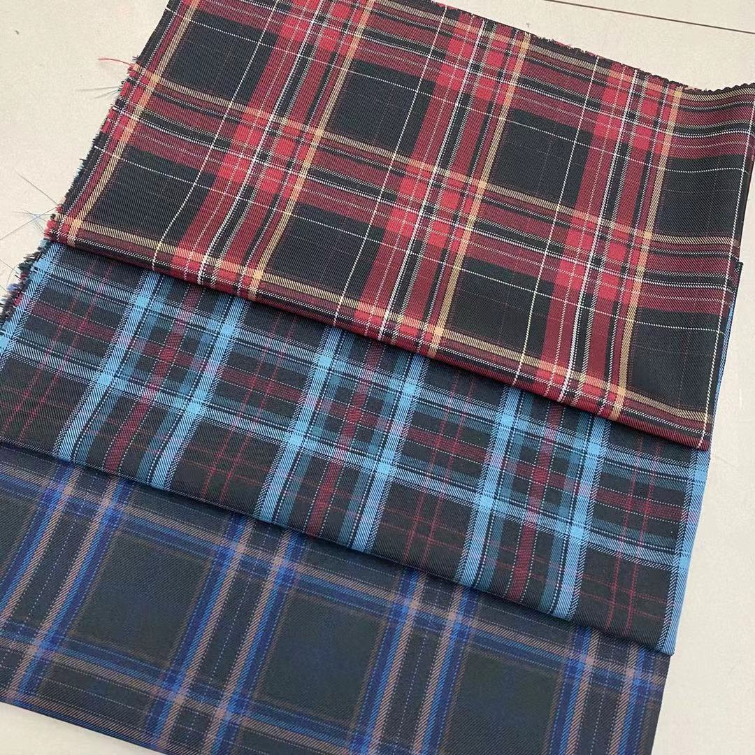 jk成品布 百褶裙 男女休闲裤阔腿裤 色织格子面料格子布-阿里巴巴