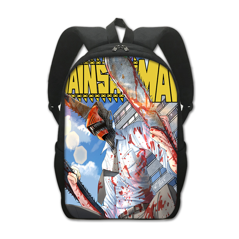 2022 New Chainsaw Man Cartoon Schoolbag Chainsaw Man Peripheral Creative Polyester Comfortable Backpack