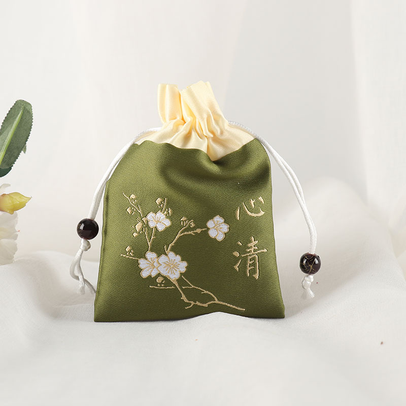 香囊袋端午香包禅意古风束口袋福袋锦囊首饰香袋锦缎刺绣荷包空袋